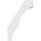 Ekena Millwork 3 1/2-in. W x 14-in. D x 22-in. H Balboa Architectural Grade PVC Knee Brace BRCP035X14X22BOA - alternate 6